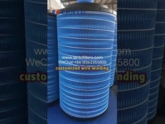 LANTU Truck air filter customized wire winding in our workshop